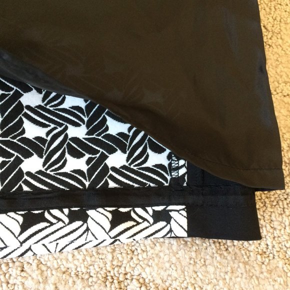 Black & White Lined Worthington Skirt Size 14 - Picture 5 of 11